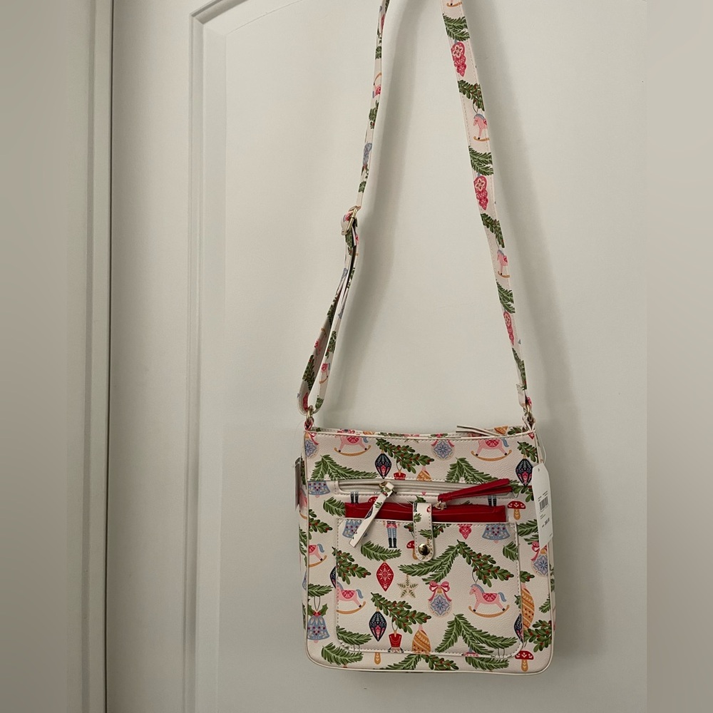 NWT Multisak Christmas Crossbody Purse